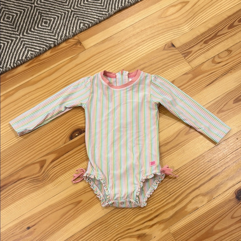 Ruffle Butts Striped Kids One Piece
